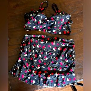 Torrid Cherry Blossom Two Piece Bikini Swimming Suit
